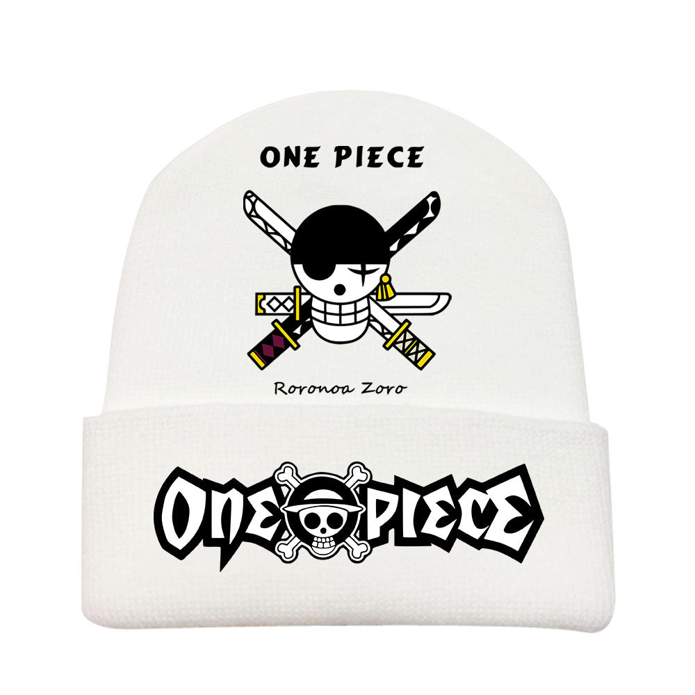 Unisex Pirate One Piece Anime Warm Knitted Hat