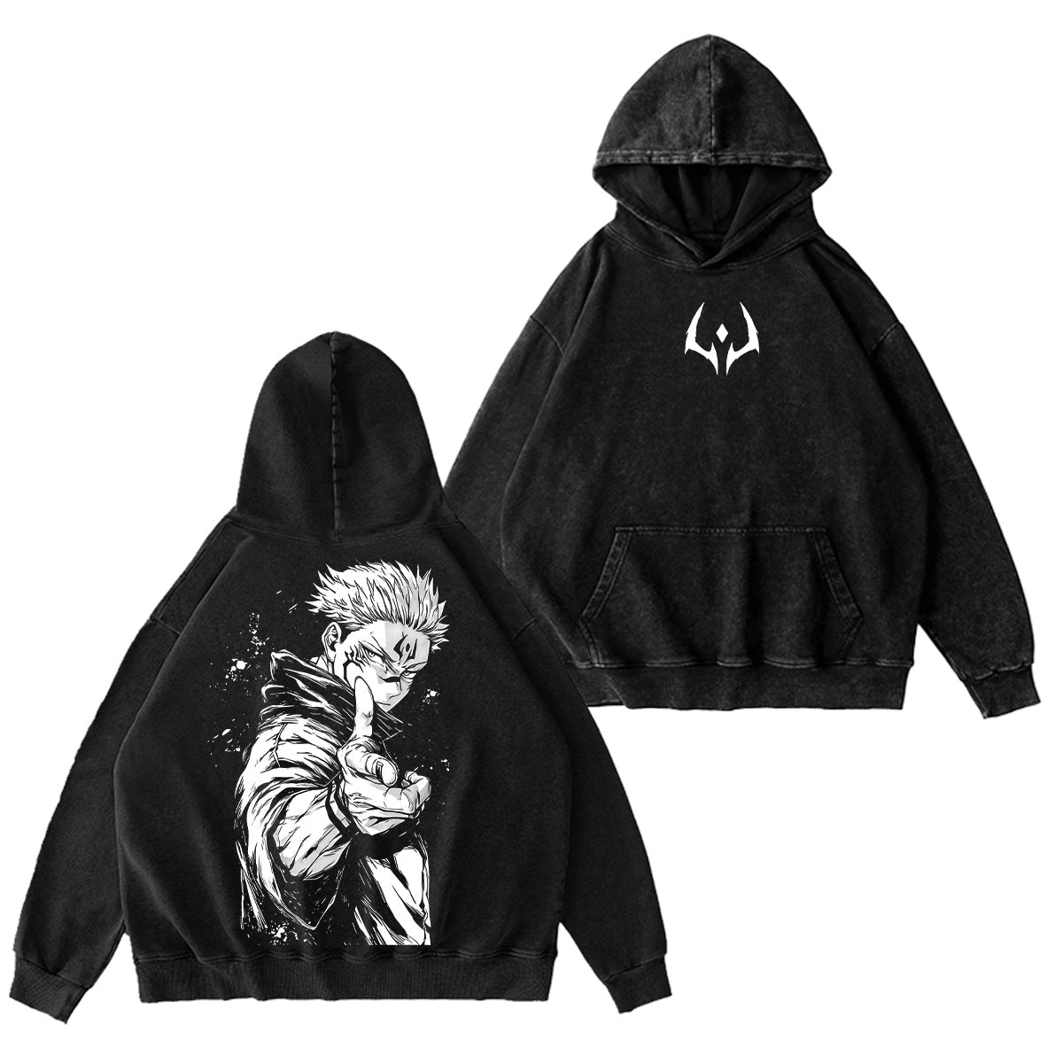 Jujutsu Kaisen Sukuna Washed T-shirt/Crewneck/Hoodie