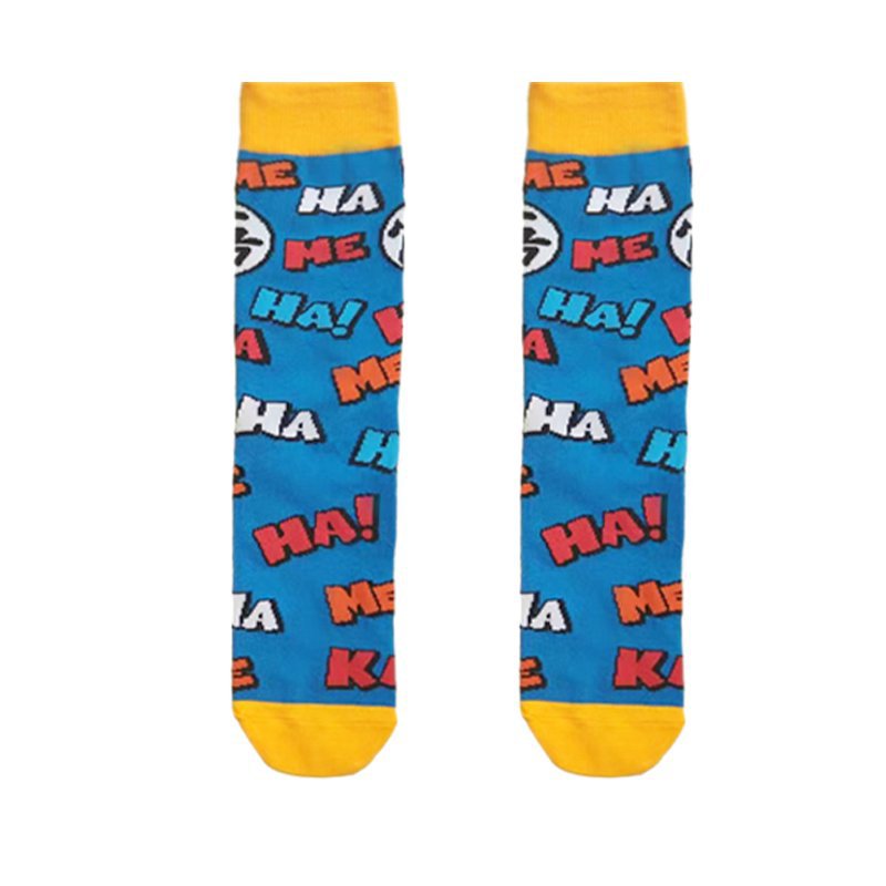 Unisex Anime Middle Tube Cotton Socks Cartoon Long Tube Trendy Personality Cotton Socks