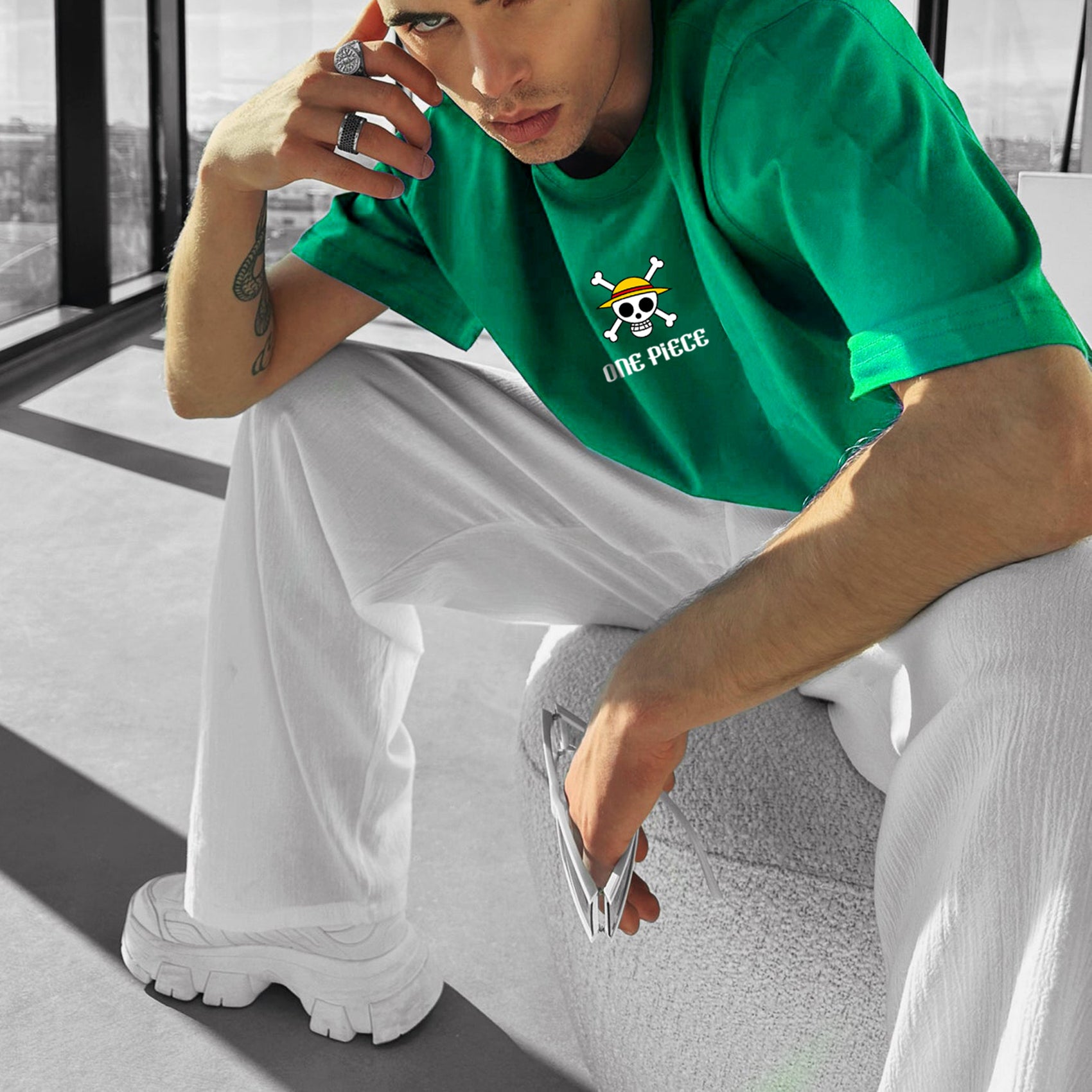 Men's Oversized Anime Tee