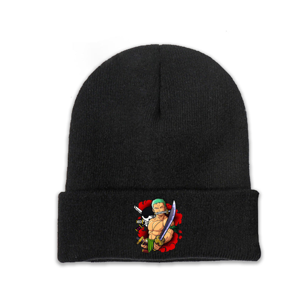 Unisex Pirate One Piece Anime Warm Knitted Hat