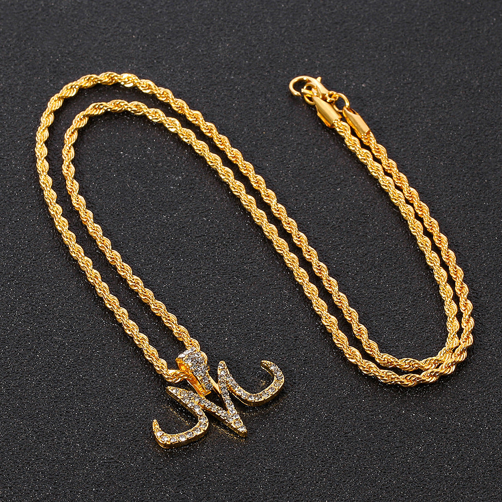 Unisex Anime-related Letter M Necklace