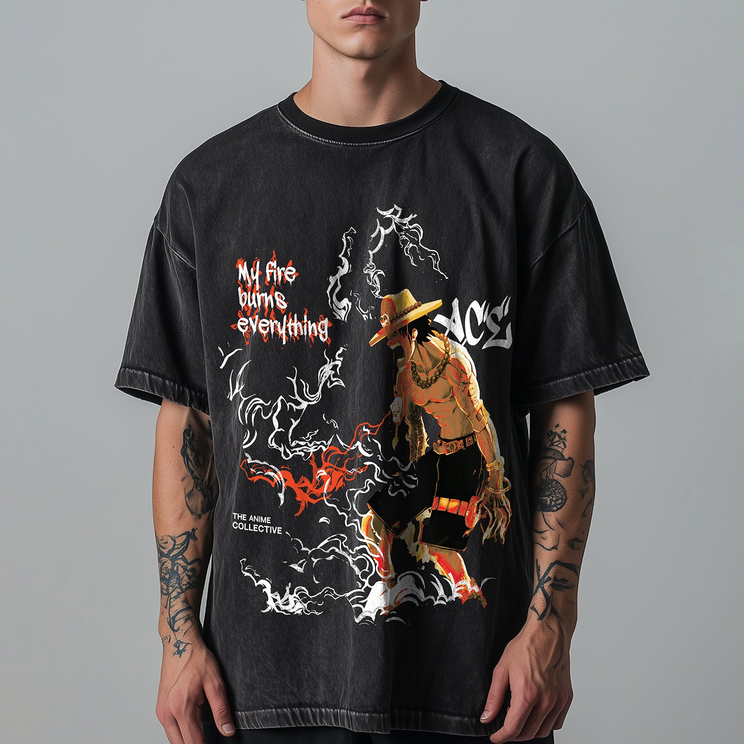 Anime Print Vintage T-Shirt