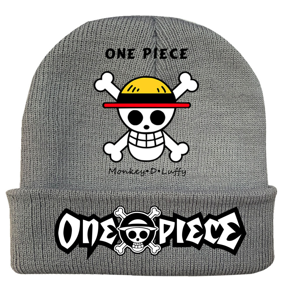 Unisex Pirate One Piece Anime Warm Knitted Hat