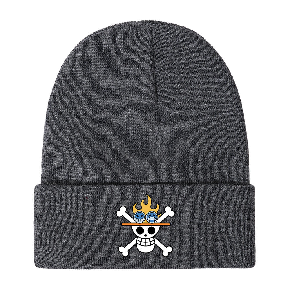 Unisex Pirate One Piece Anime Warm Knitted Hat