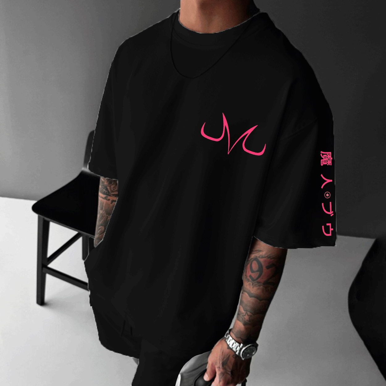 Unisex Anime-themed Oversized T-shirt
