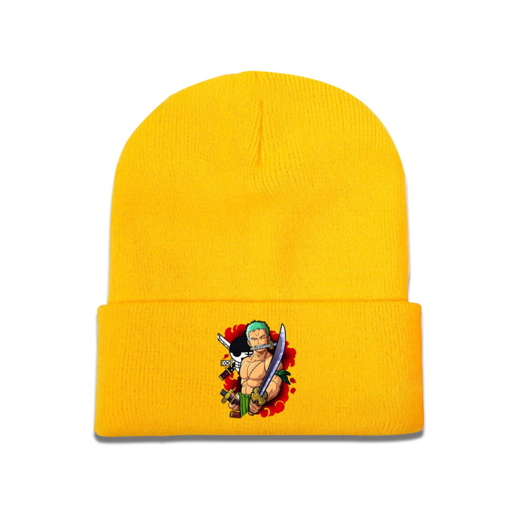 Unisex Pirate One Piece Anime Warm Knitted Hat
