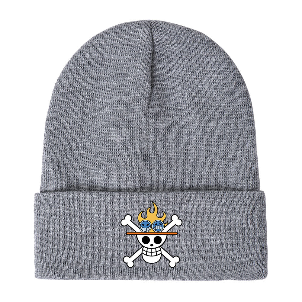 Unisex Pirate One Piece Anime Warm Knitted Hat