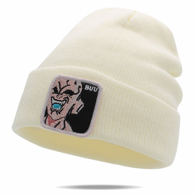 Unisex Cartoon Warm Label Wool Hat