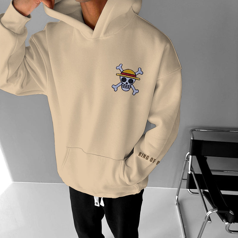 Oversized Anime Printed Hoodie