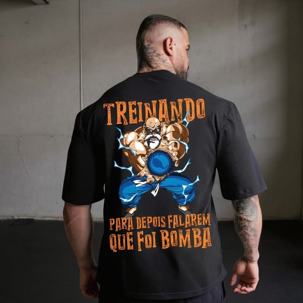 Oversized T-Shirt Oversized Mestre Kami Dragon Ball Black