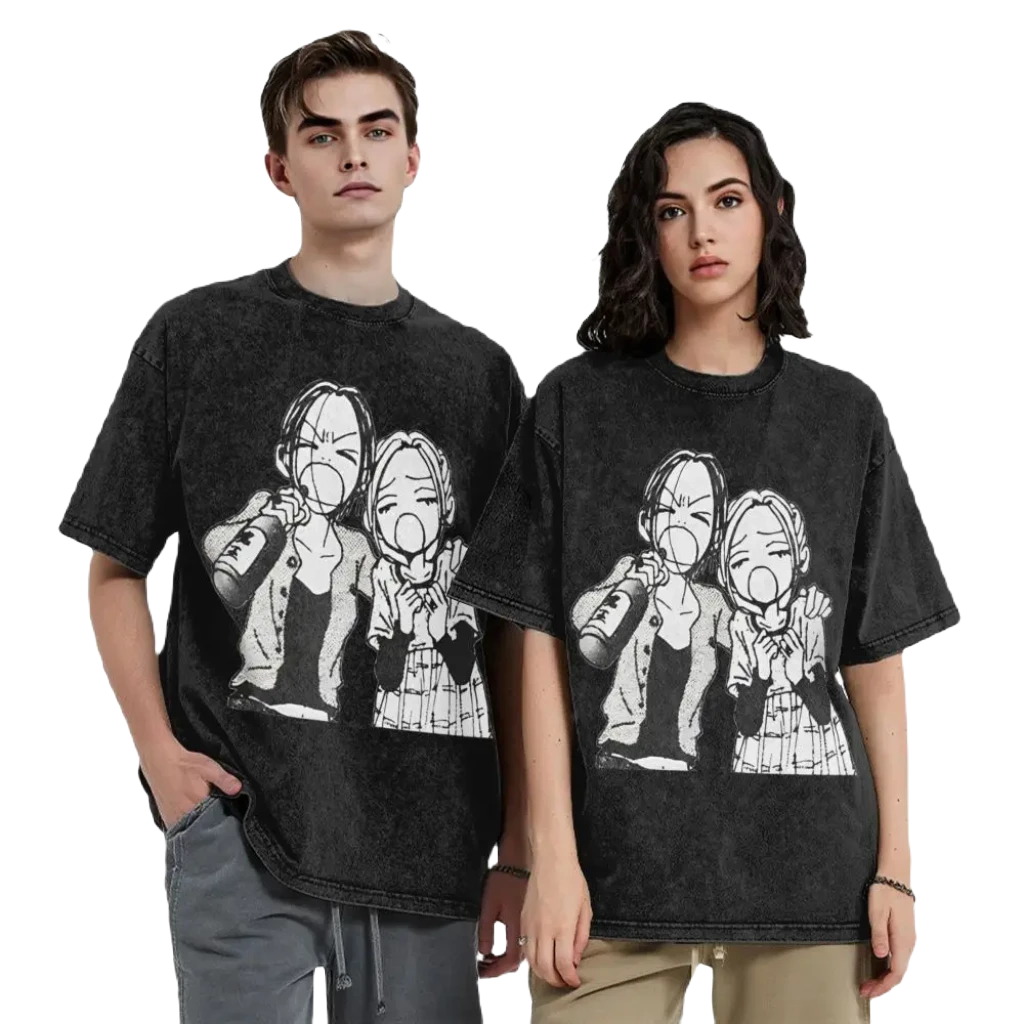 Anime Washed Vintage Tee - Nana Kawaii