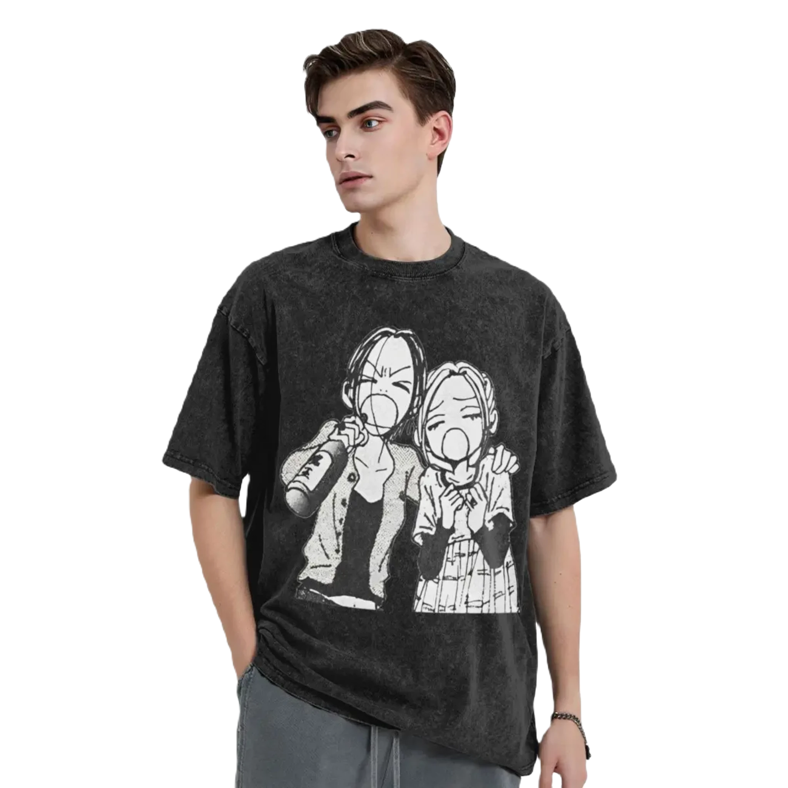 Anime Washed Vintage Tee - Nana Kawaii