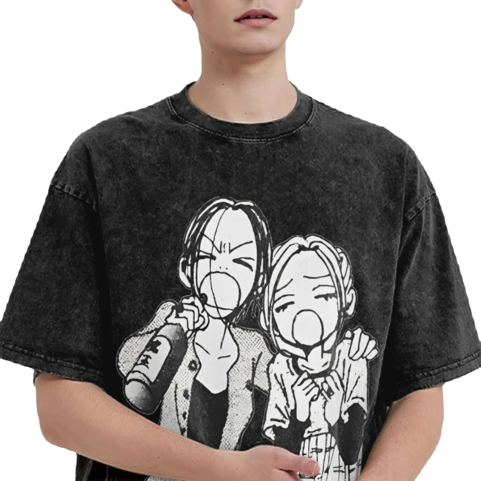 Anime Washed Vintage Tee - Nana Kawaii