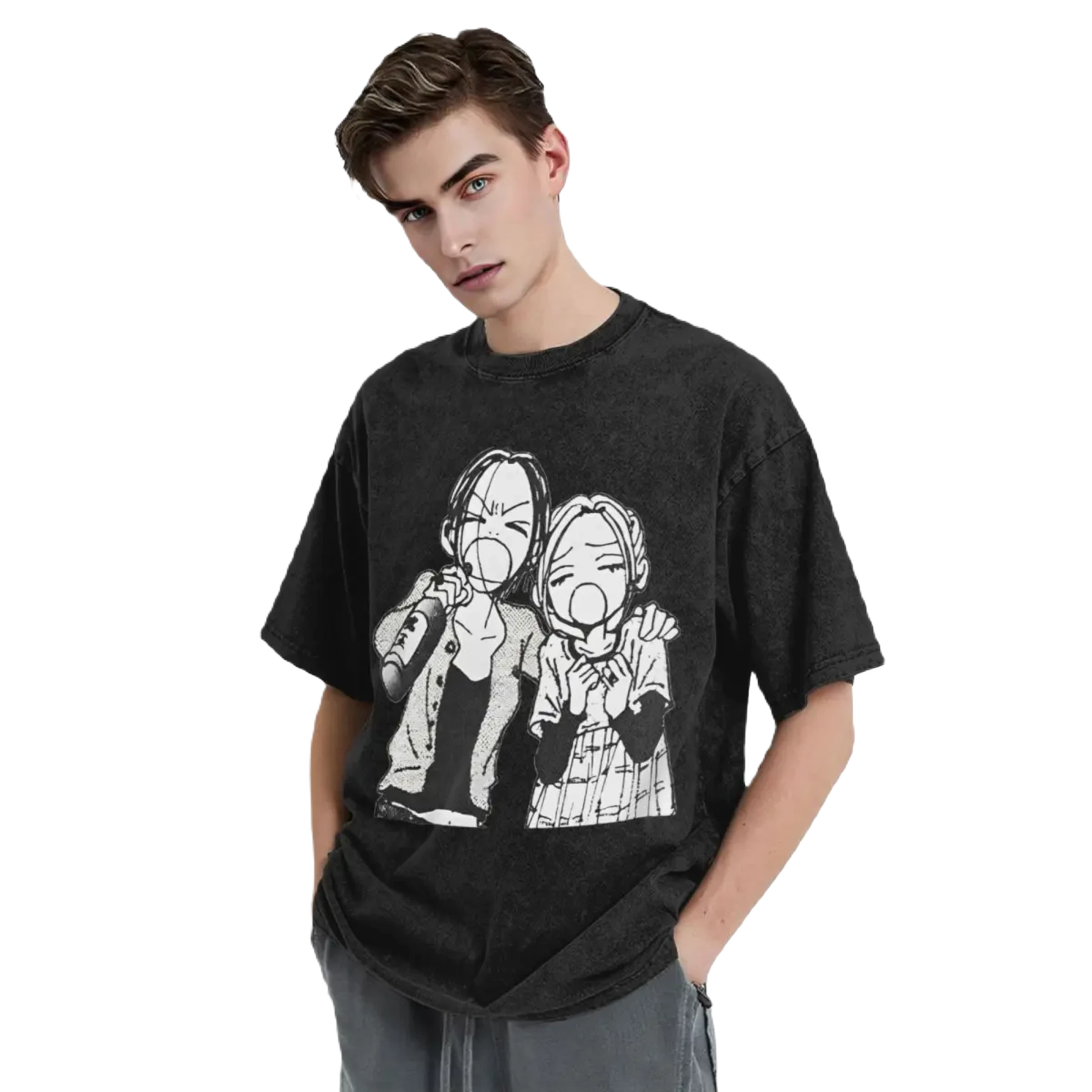 Anime Washed Vintage Tee - Nana Kawaii