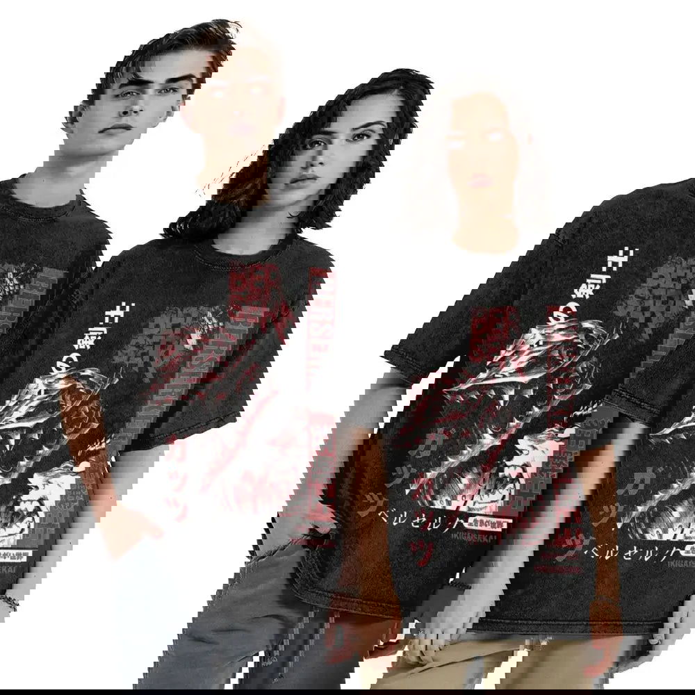 Berserk Guts Washed Vintage T-Shirt - Berserker