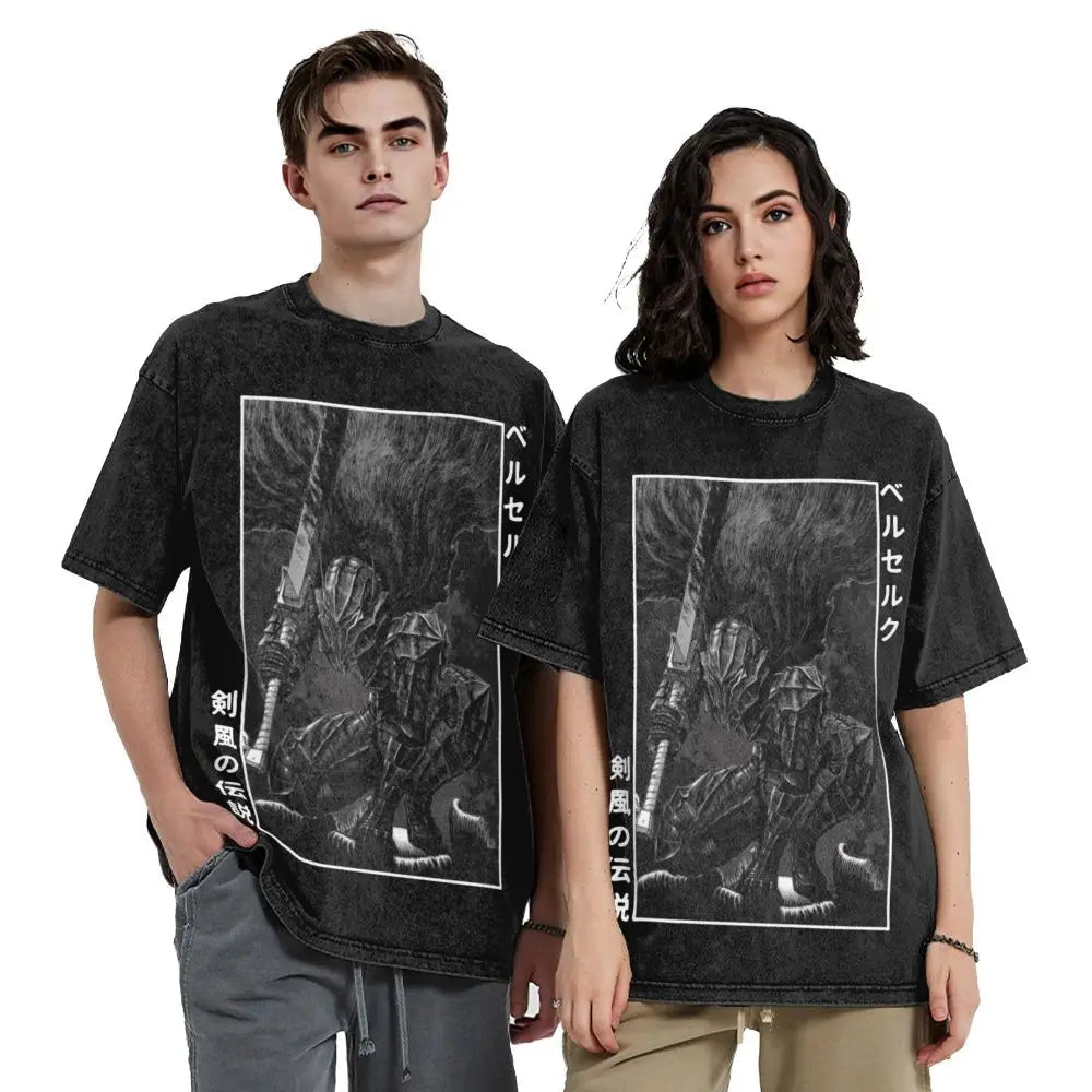 Berserk Guts Washed Vintage T-Shirt - Berserker