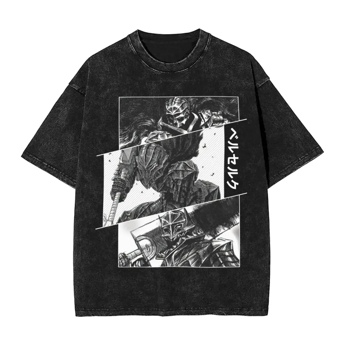 Berserk Guts Washed Vintage T-Shirt - Berserker