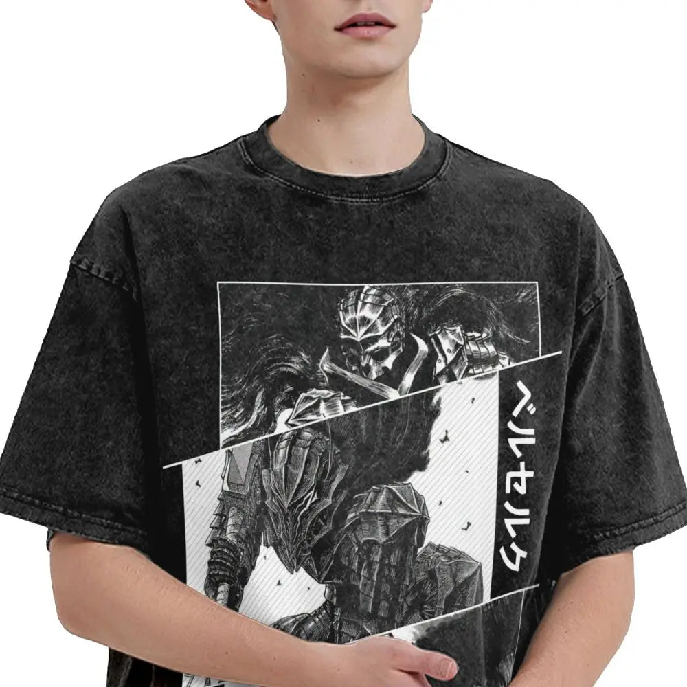 Berserk Guts Washed Vintage T-Shirt - Berserker