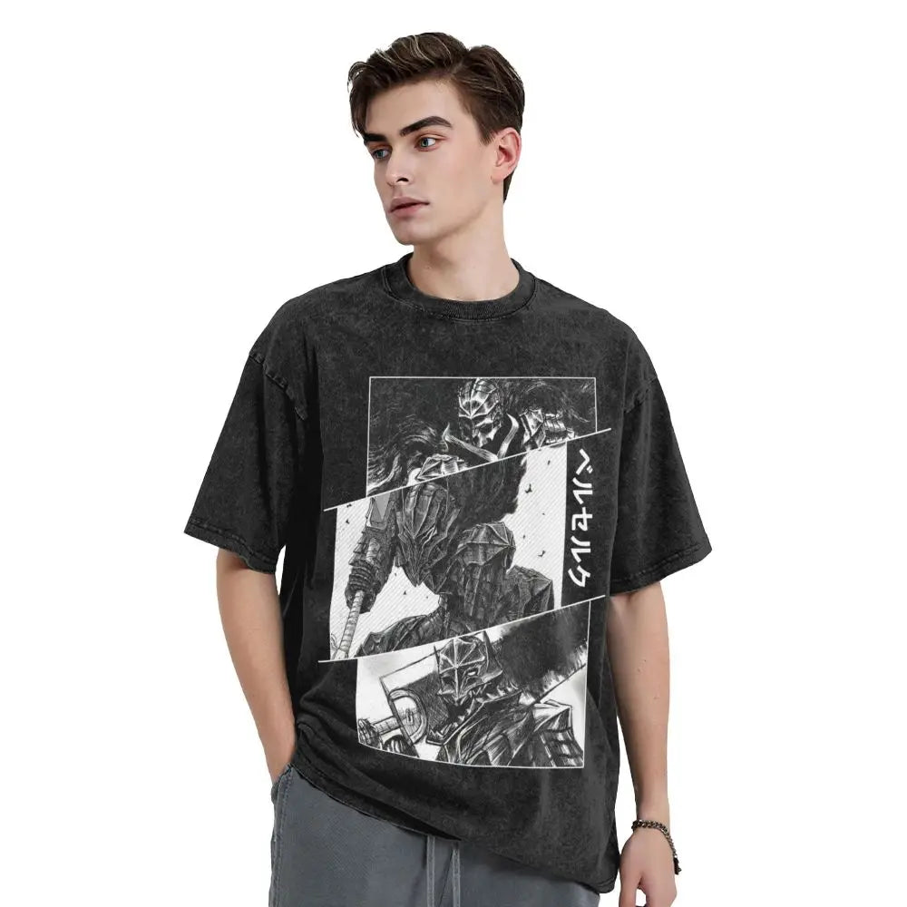 Berserk Guts Washed Vintage T-Shirt - Berserker