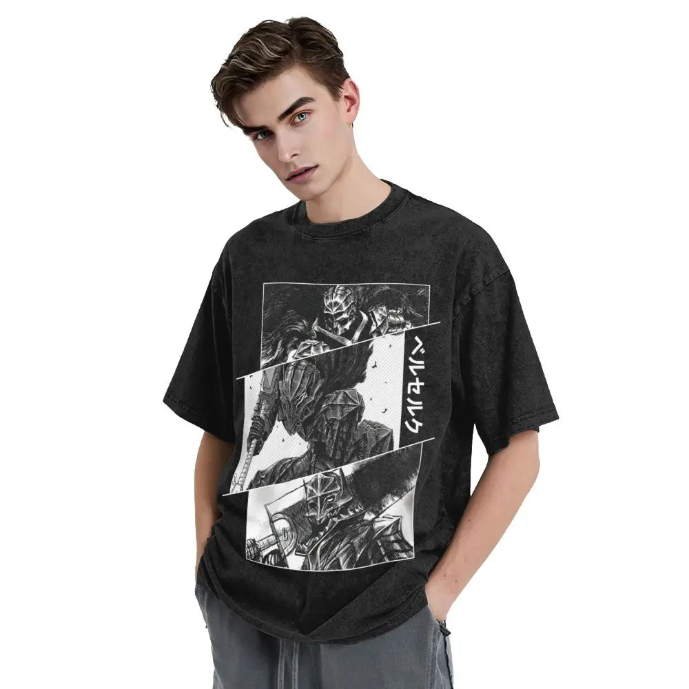 Berserk Guts Washed Vintage T-Shirt - Berserker