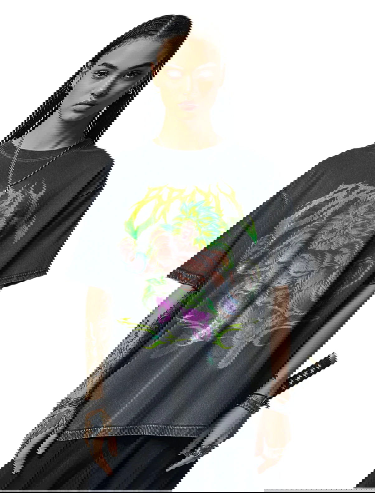 Broly Dragon Ball Washed Vintage Oversize T-Shirt - Anime Streetwear