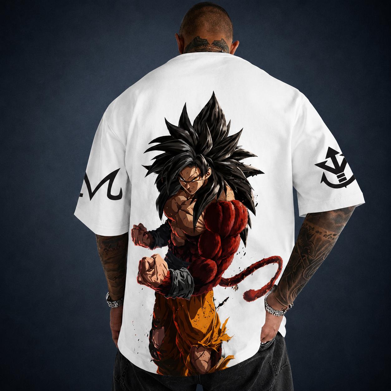 Oversized T-Shirt Oversized Streetwear Goku Super Saiyajin 4 Black