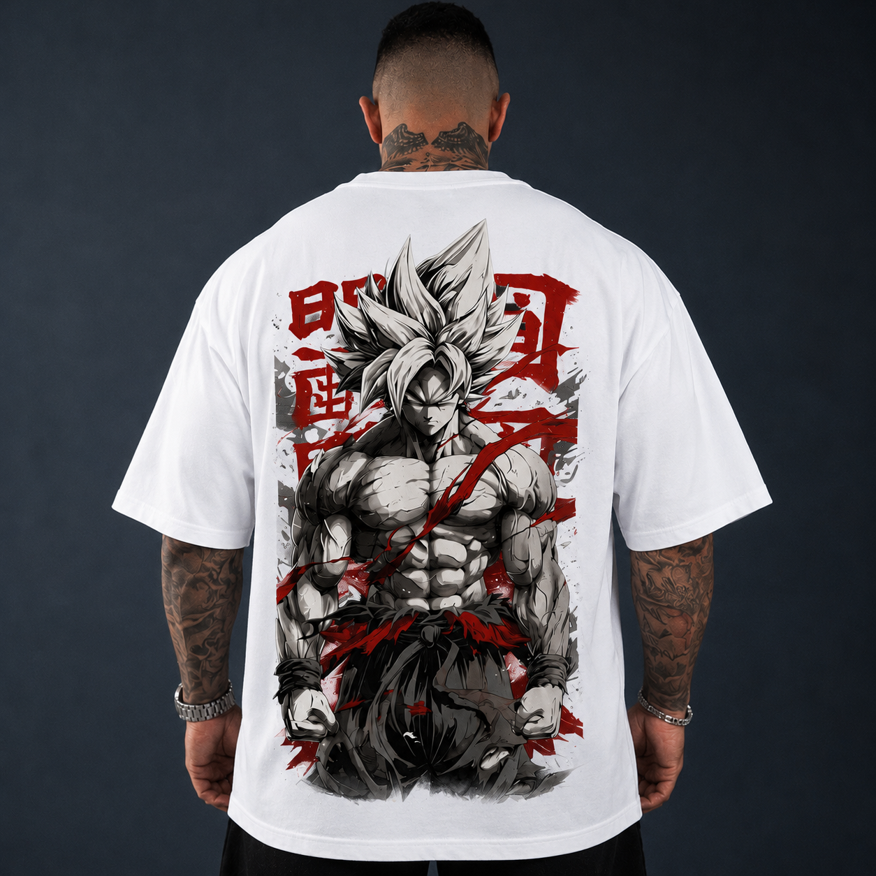 Oversized T-Shirt Oversized Streetwear Son Goku 01 Black