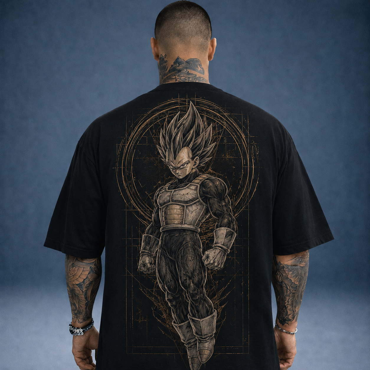 Oversized T-Shirt Oversized Premium Vegeta Super Saiyan 02