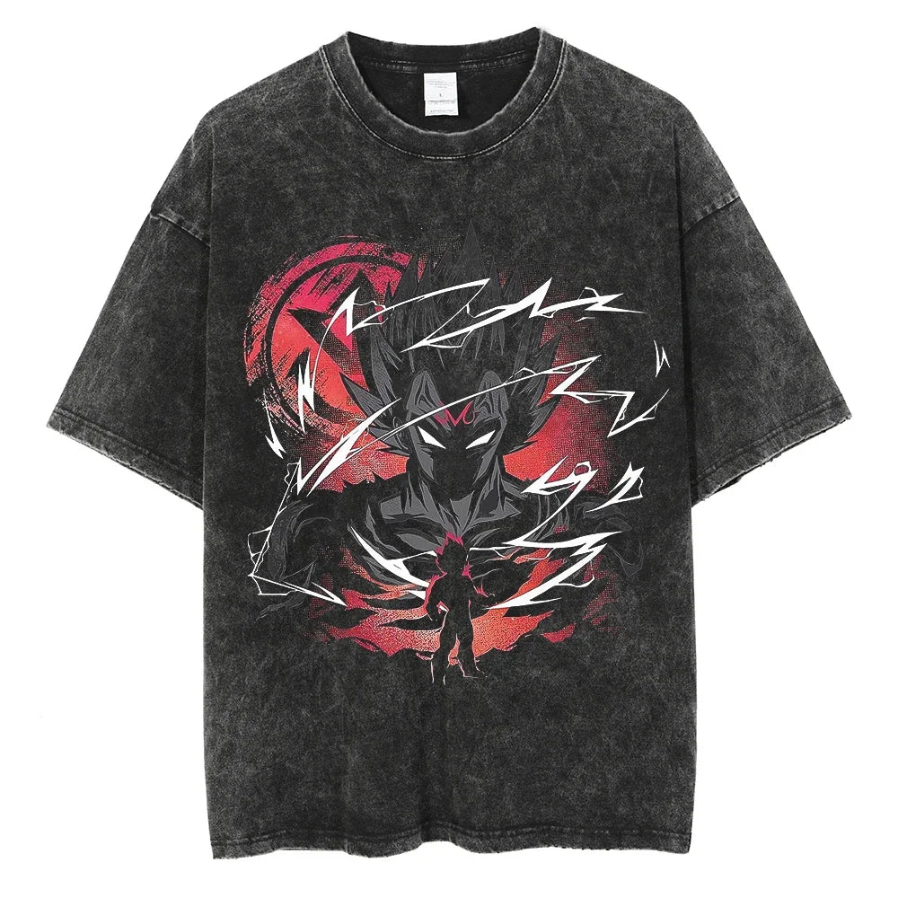 Dragon Ball T-Shirt - Black Goku Anime Streetwear - Oversized Washed Vintage - Limited Version