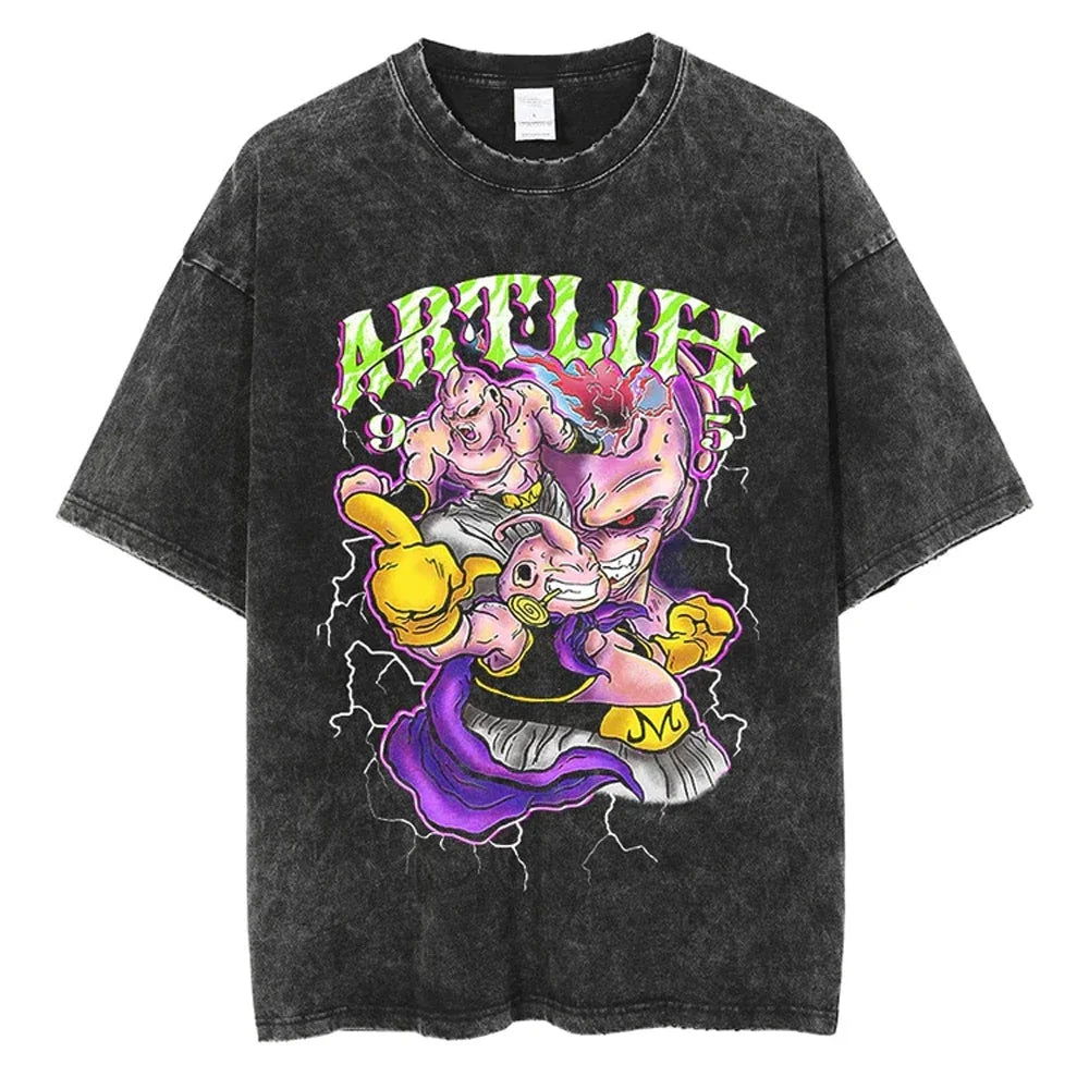 Dragon Ball T-Shirt - Goku Anime Anime Oversized Washed Vintage - Limited Version 2