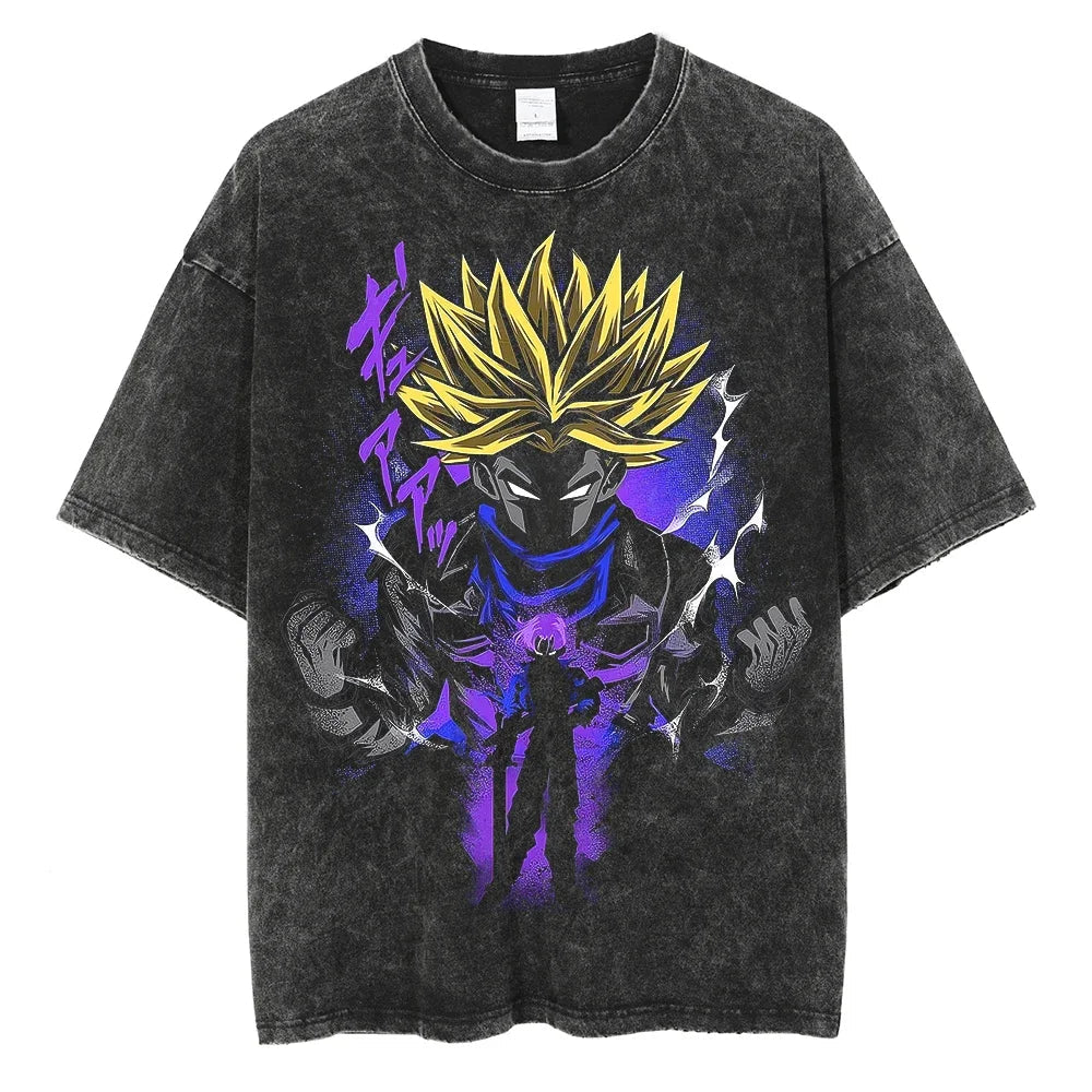 Dragon Ball T-Shirt - Goku Anime Streetwear - Oversized Washed Vintage - Limited Ver. 6