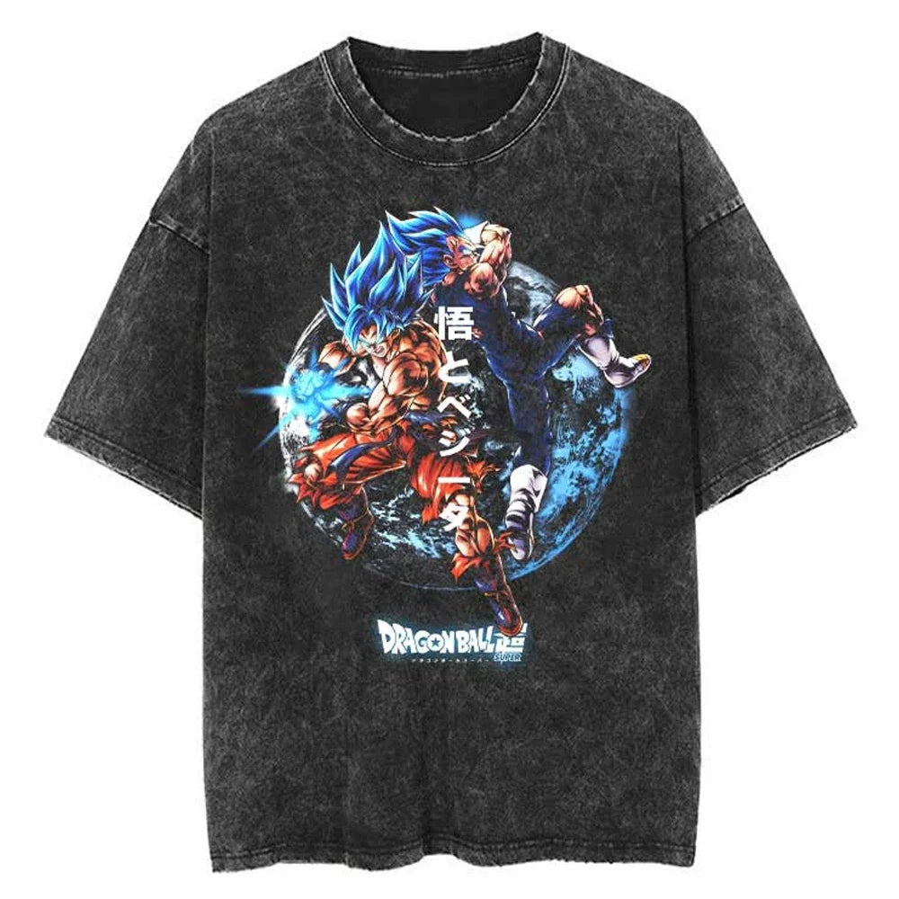 Dragon Ball T-Shirt - Goku Ultra Washed Vintage Oversized - Anime Streetwear