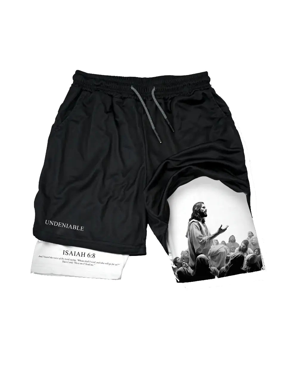 Isaiah 6:8 Jesus Performance Shorts