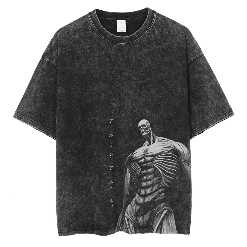 Legacy Baki The Grappler - Anime Washed Streetwear T-Shirt Ver. Limited