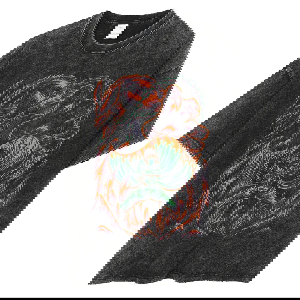 Minato Naruto T-shirt - Anime Streetwear Harajuku - Washed Vintage