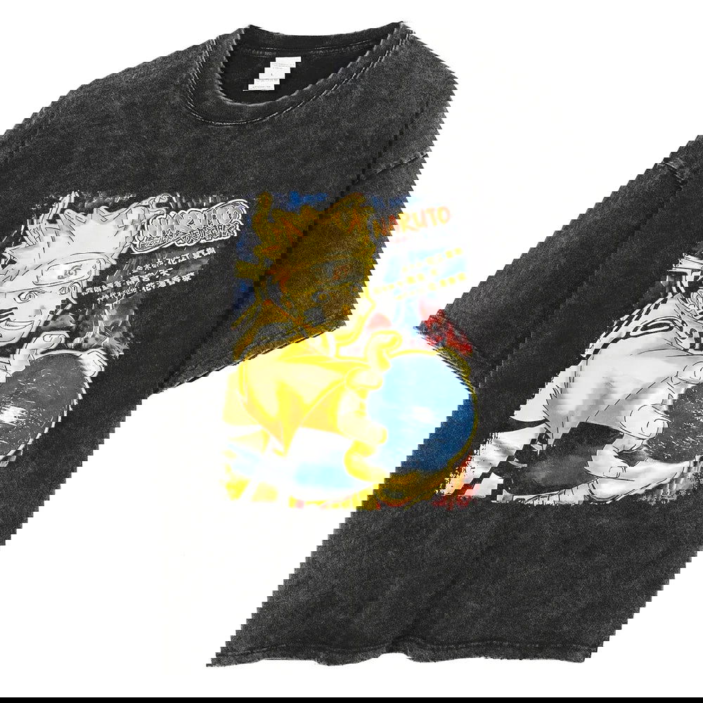 Minato Naruto T-shirt - Anime Streetwear Harajuku - Washed Vintage Ver. 2