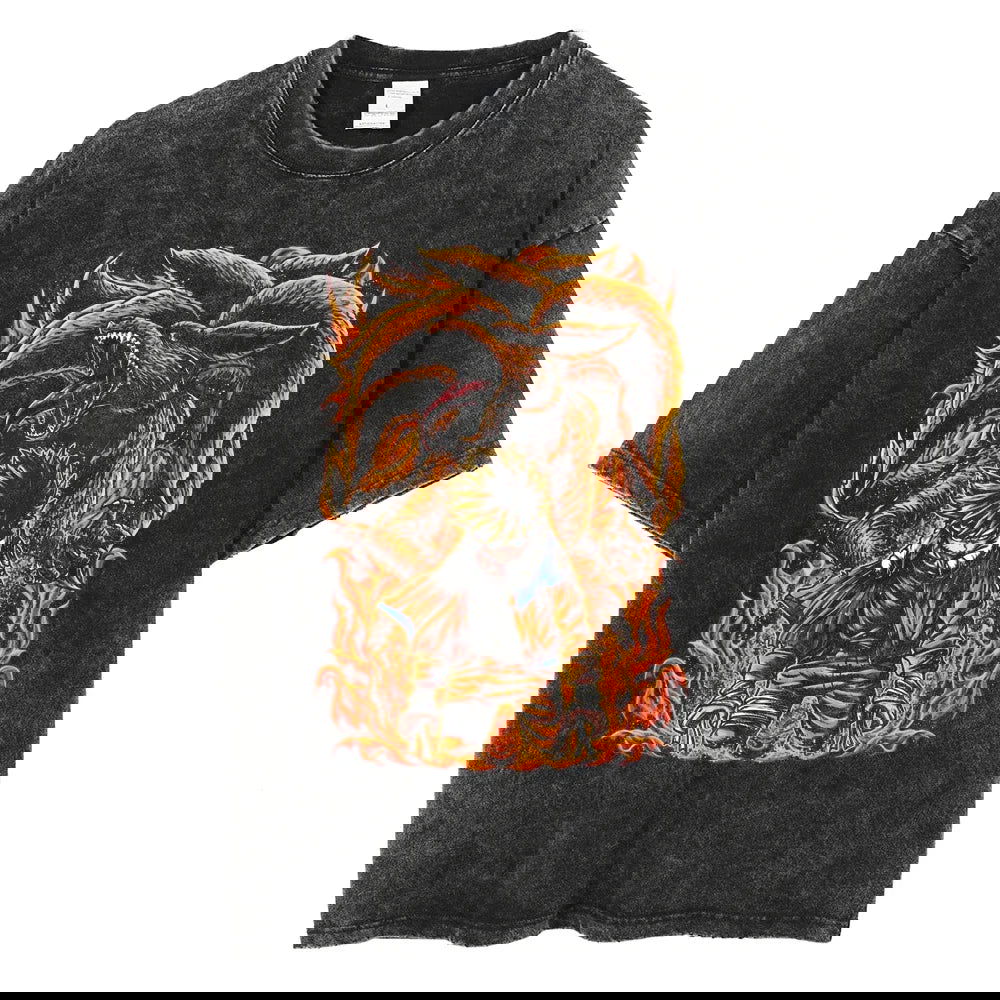 Naruto T-shirt - Anime Streetwear Harajuku - Washed Vintage Ver. Limited