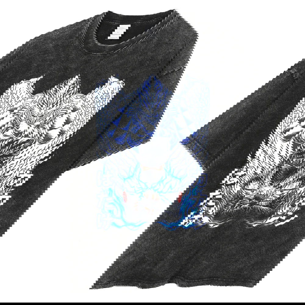 Naruto T-shirt - Anime Streetwear Washed Vintage