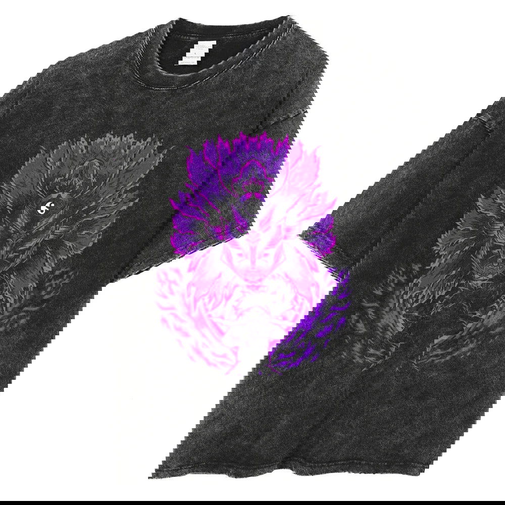 Naruto T-shirt Anime Streetwear Harajuku - Washed Vintage