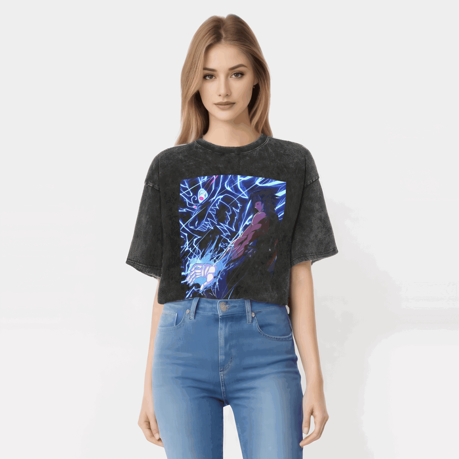 Naruto Tee Anime Streetwear Harajuku - Washed Vintage