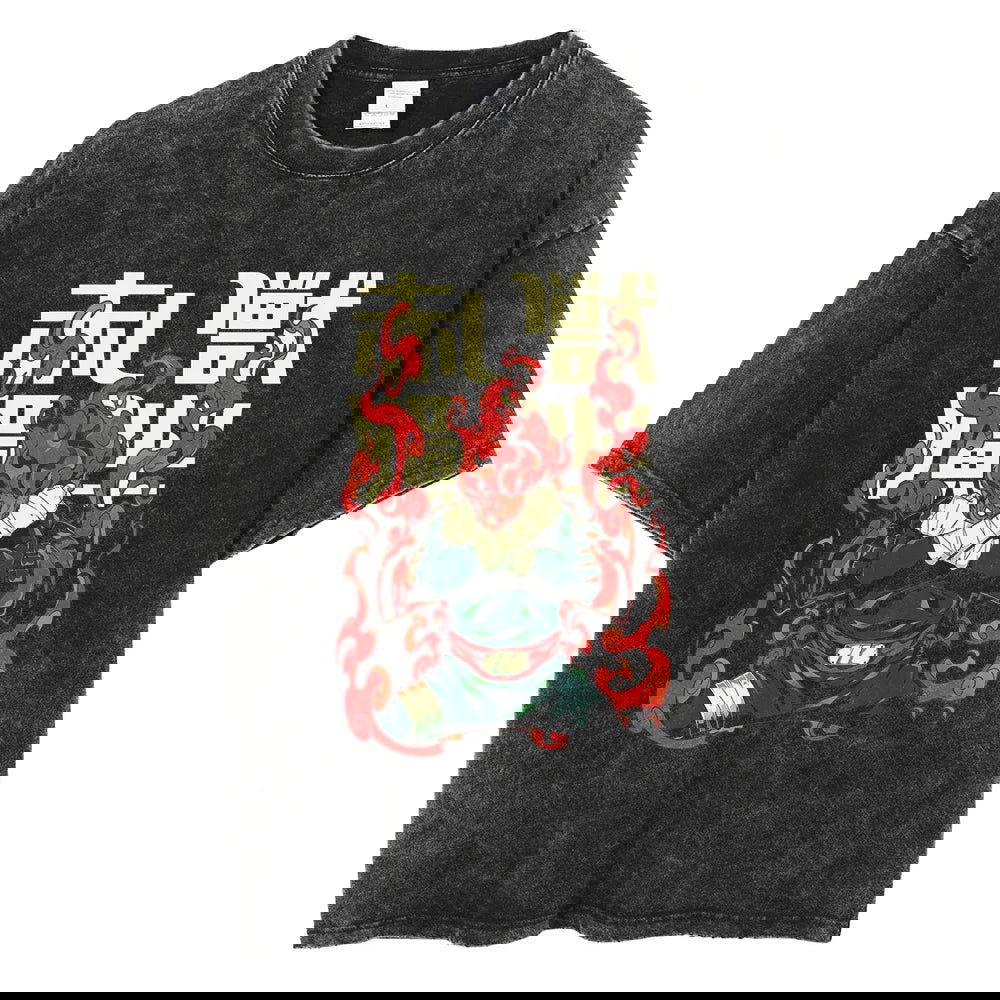 Naruto Washed Vintage Tee - Anime Streetwear Harajuku