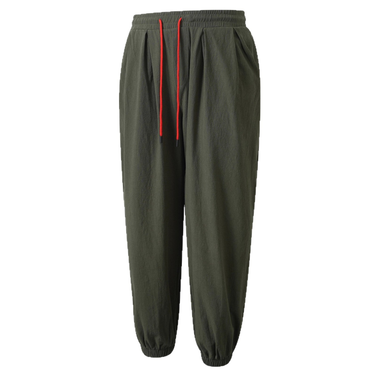 Men’s Japanese-Inspired Cotton-Linen Fisherman Pants