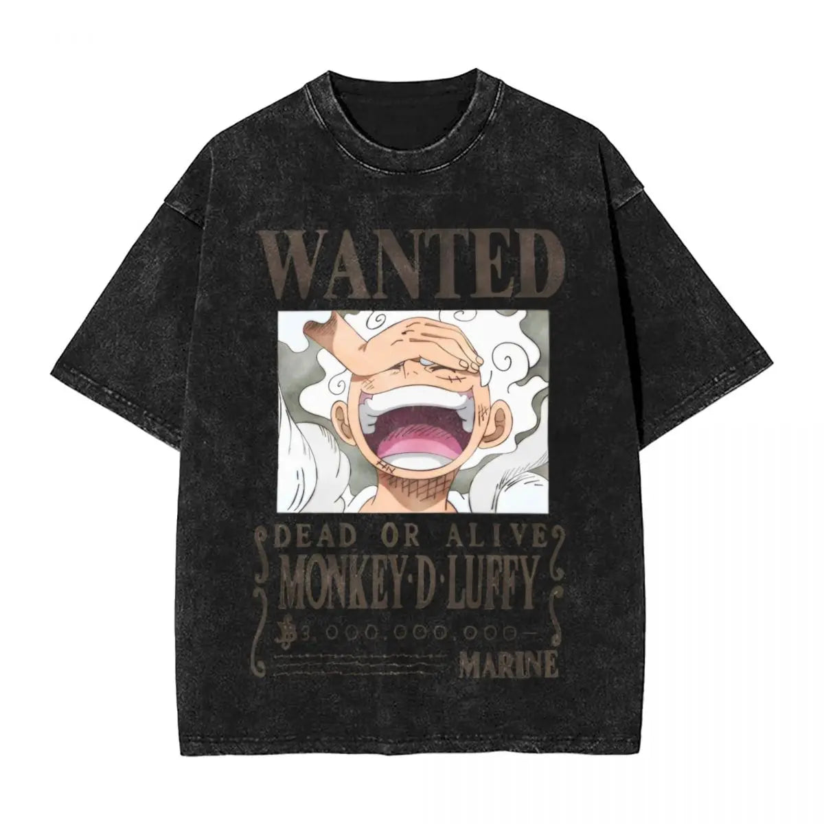 One Piece - Monkey D. Luffy Manga Anime Washed Vintage T-Shirt
