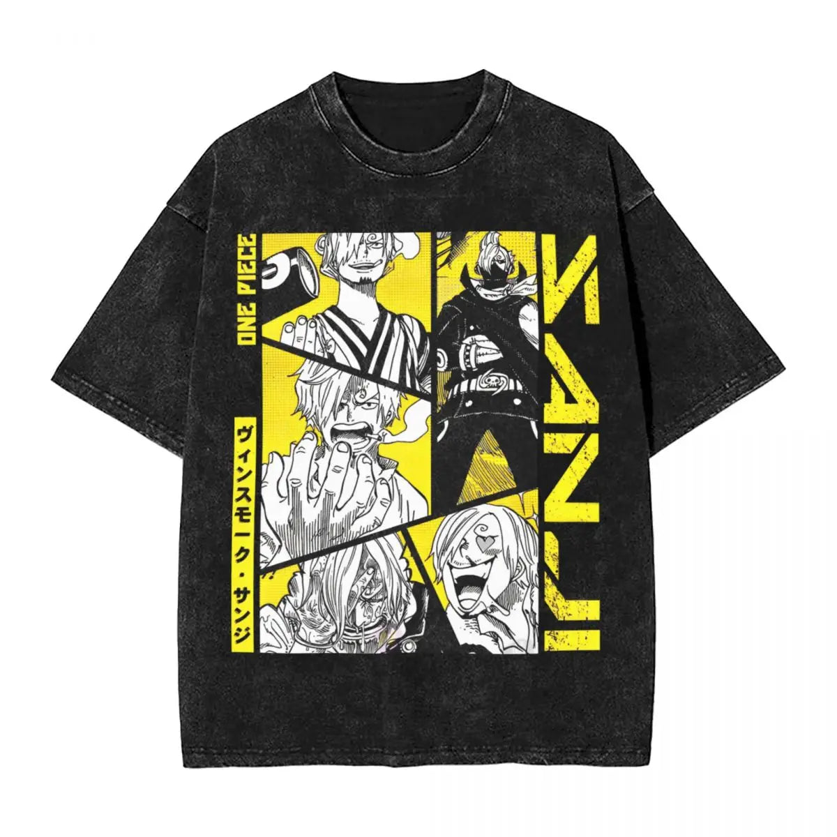 One Piece - Sanji Anime Washed Vintage T-Shirt