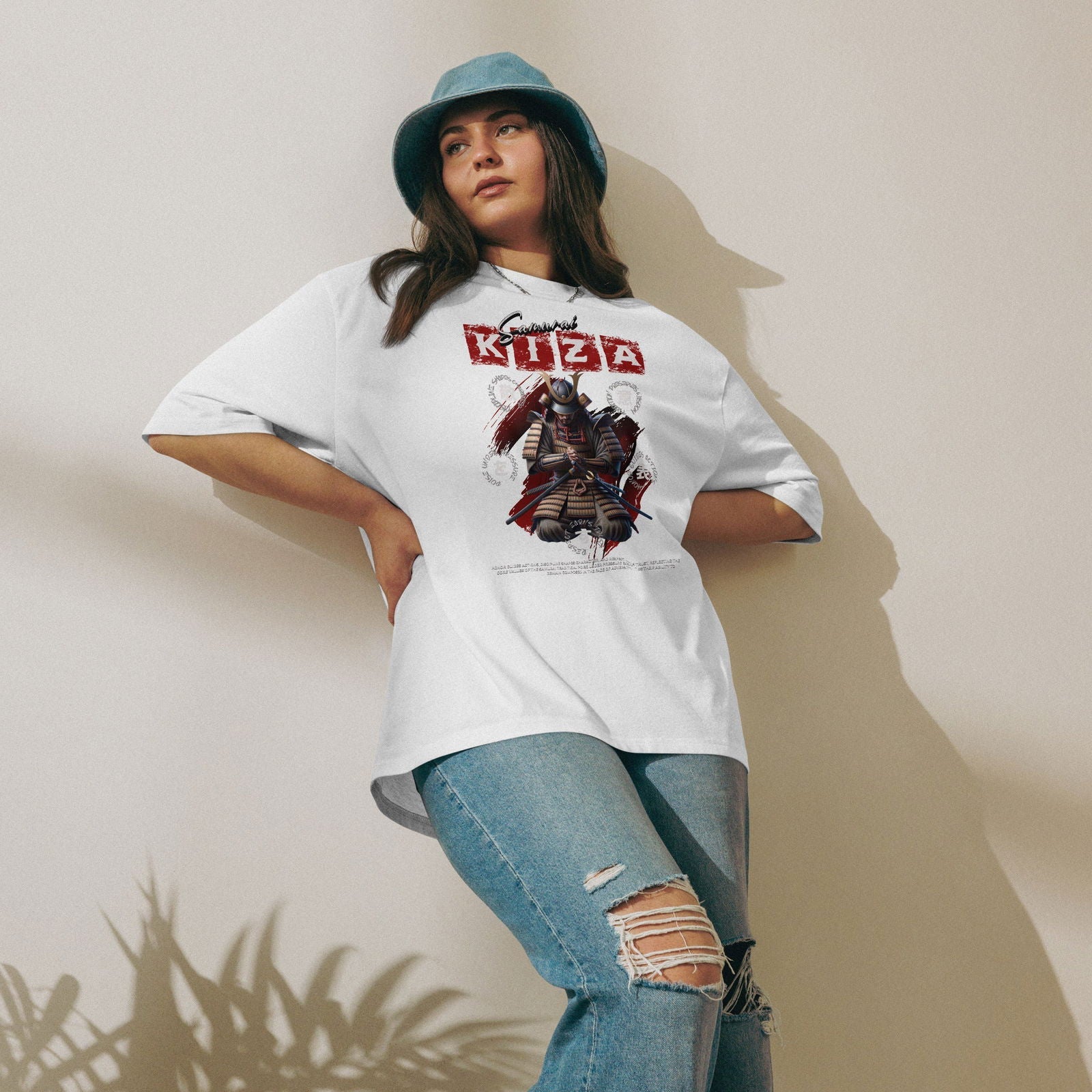 Oversized Heavyweight T-Shirt - Samurai Kiza