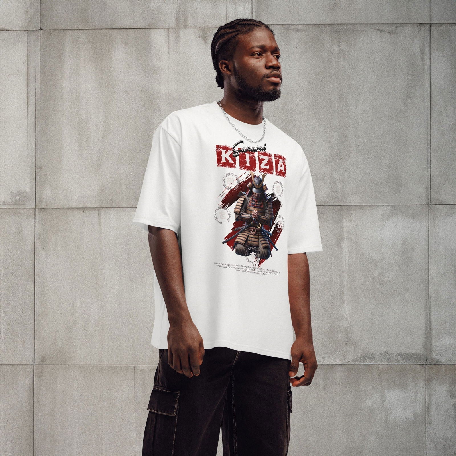 Oversized Heavyweight T-Shirt - Samurai Kiza