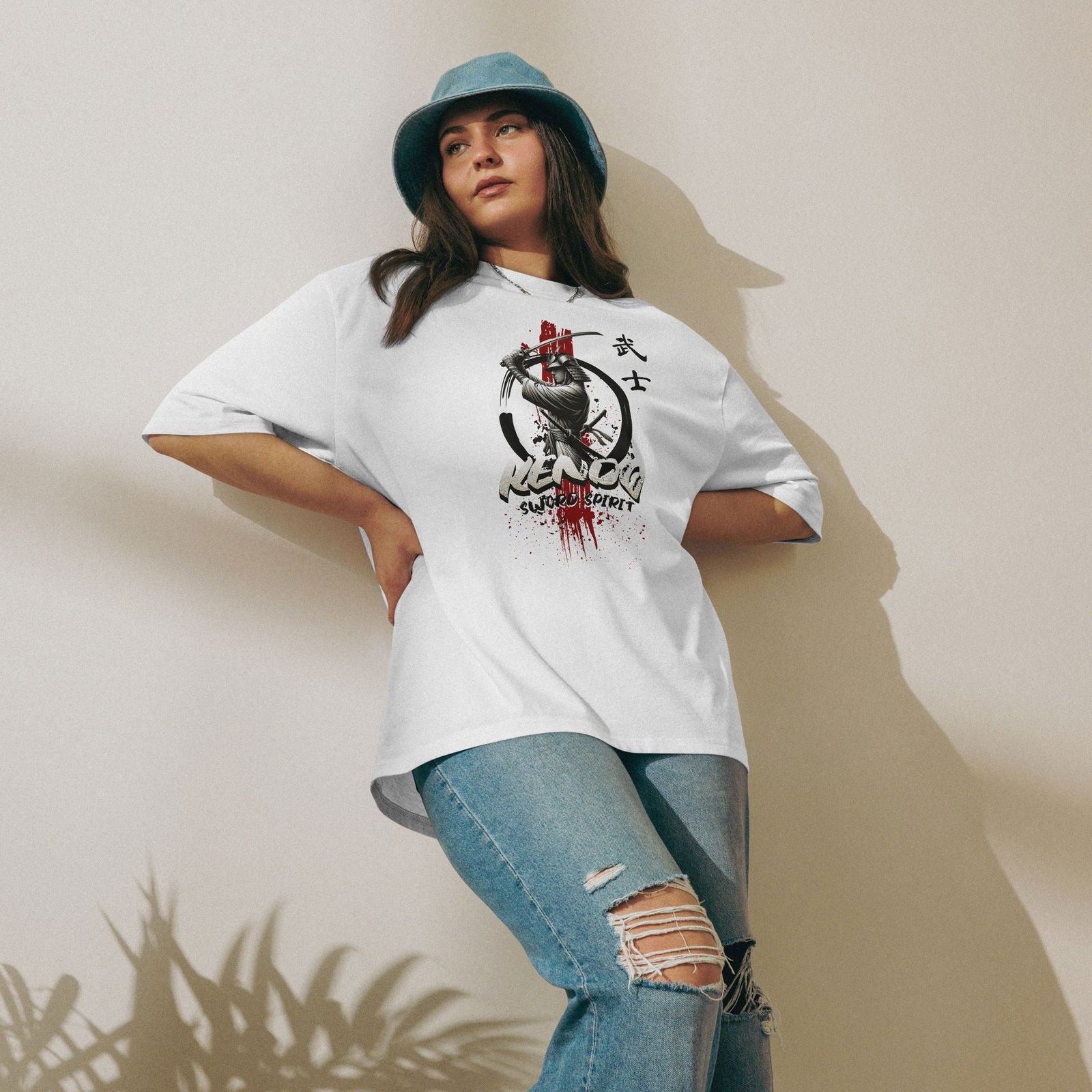 Oversized Heavyweight T-shirt - Kendo Sword Spirit