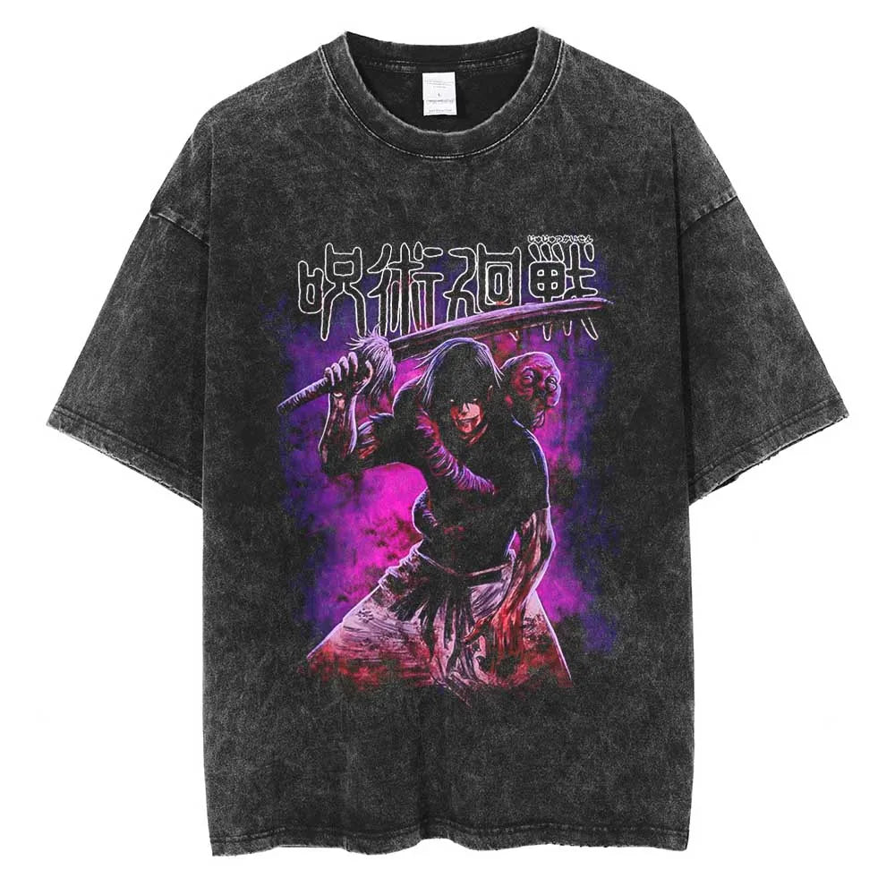Jujutsu Kaisen Fushiguro Megumi Ten Shadows Technique Vintage T-Shirt