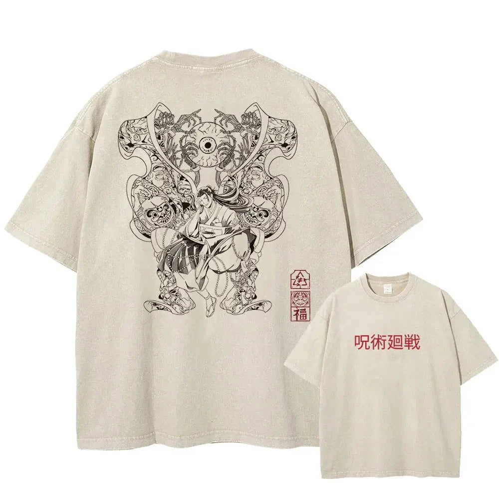 Jujutsu Kaisen Geto Master of Curses Oversized Vintage T-Shirt